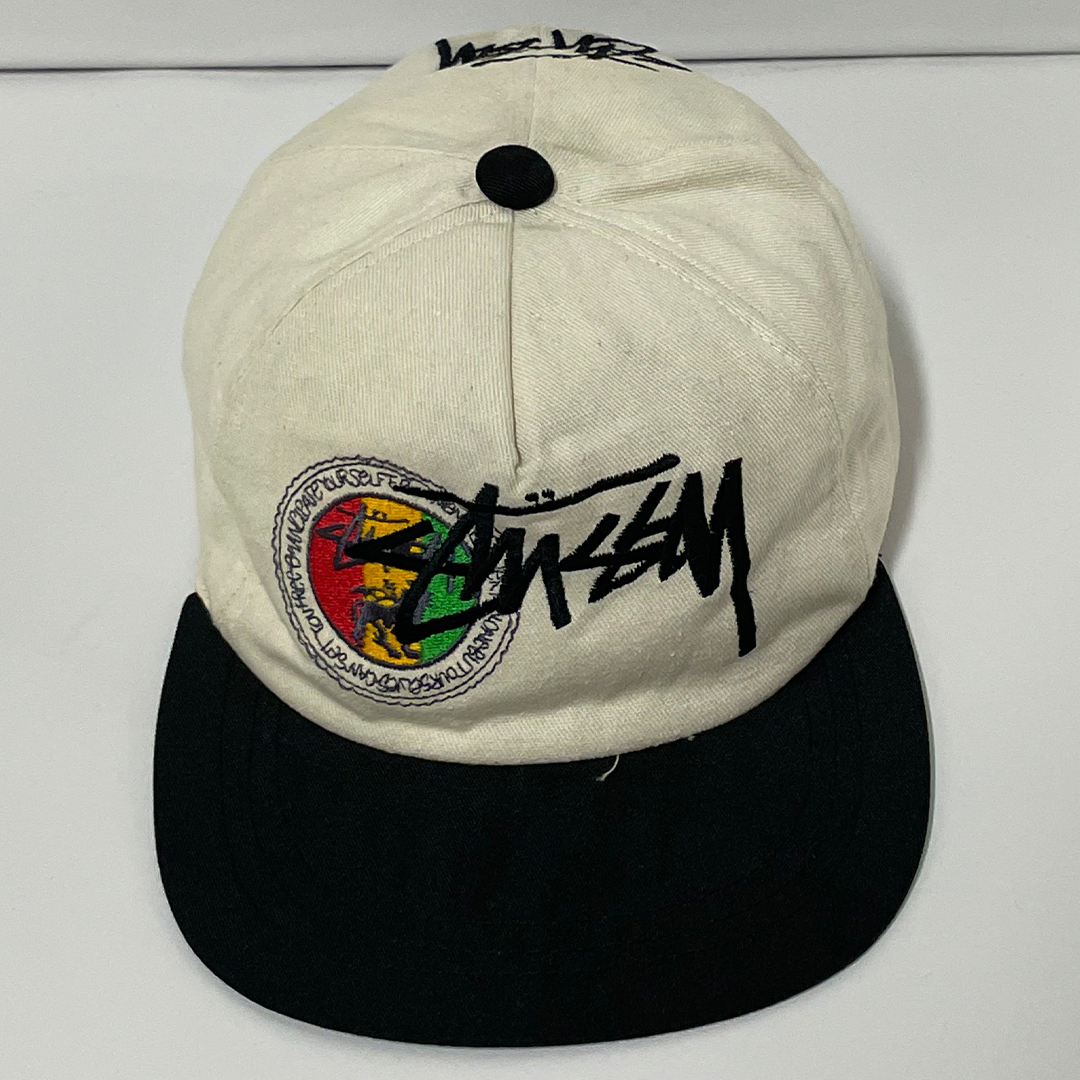 80s Stussy Rasta logo two-tone cap | 브랜드 중고거래 플랫폼